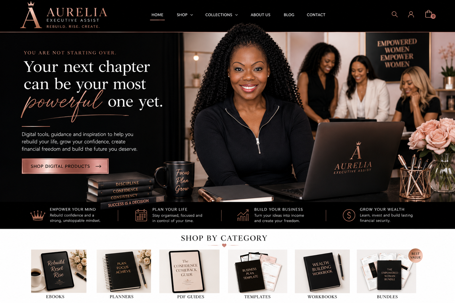 Aurelia Executive Assist empowered women digital store